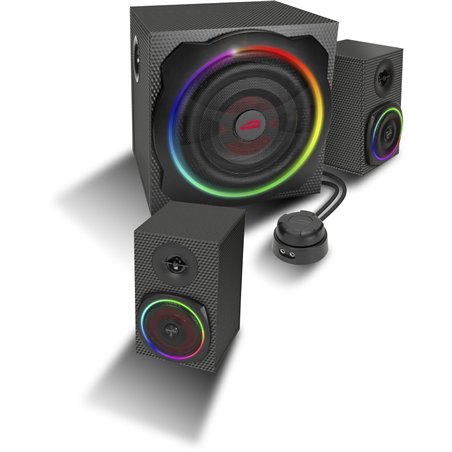 Speedlink GRAVITY CARBON RGB 2.1 Subwoofer System, black