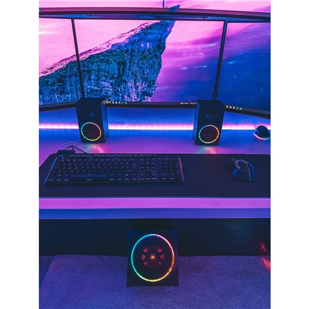 Speedlink GRAVITY CARBON RGB 2.1 Subwoofer System, black