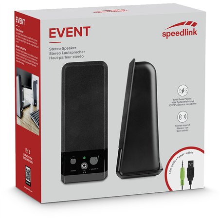 Speedlink EVENT Stereo Speakers black