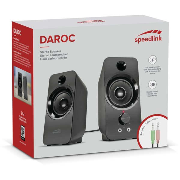 Speedlink DAROC Stereo Speaker black