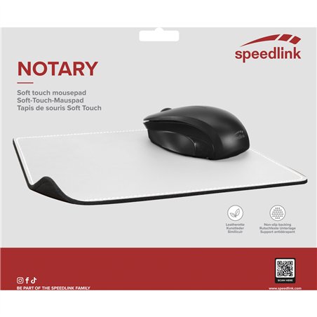 Speedlink NOTARY Soft Touch Mousepad, white