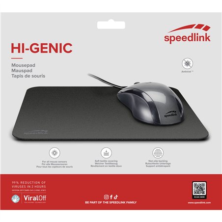 Speedlink HI-GENIC Mousepad antiviral, black
