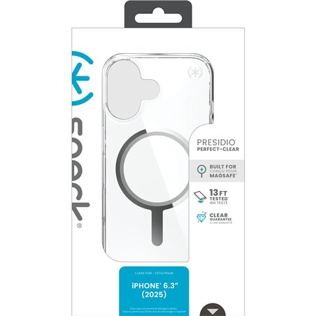 Speck Presidio Perfect Clear custodia MagSafe iP 17