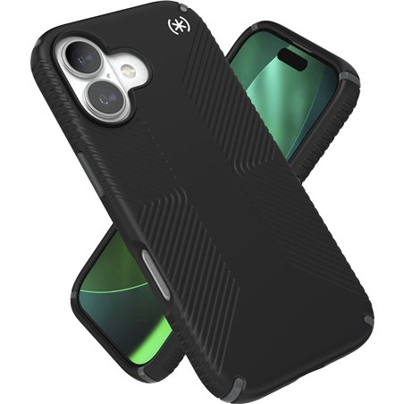 Speck Presidio2 Grip custodia iP 17 Black/Slate Grey/White