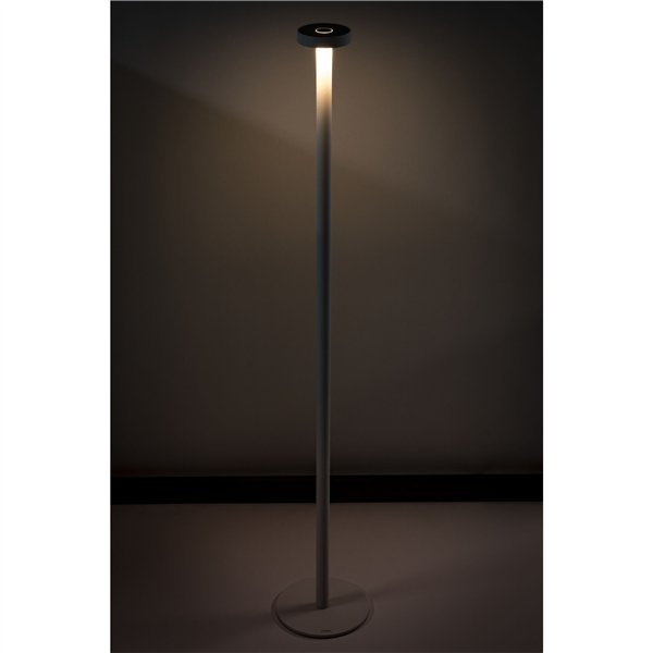 Sompex BORO bianco lampada da terra a batt.