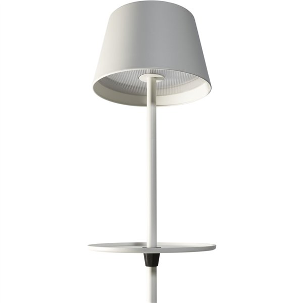 Sompex GARCON bianco lampada da pavimento a batt.