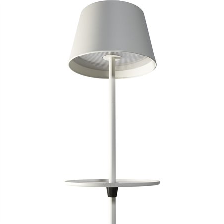 Sompex GARCON bianco lampada da pavimento a batt.