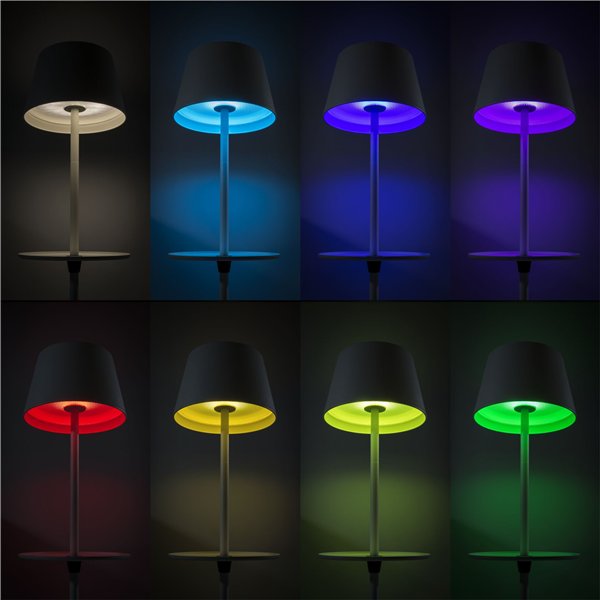 Sompex GARCON bianco lampada da pavimento a batt.