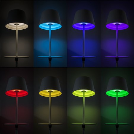 Sompex GARCON bianco lampada da pavimento a batt.