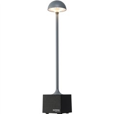 Sompex FLORA grigio lampada da tavolo a batt.