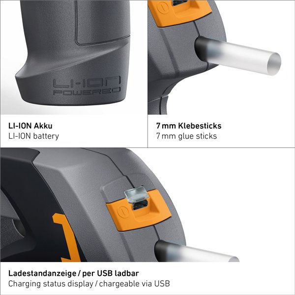 Steinel MobileGlue 1007 pistola colla a caldo a batteria