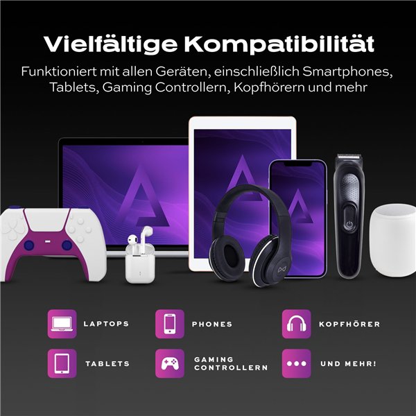 STATIK PowerPivot Pro rotating 2-in-1 USB-C Cable Blue Glow 2m