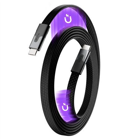 STATIK MagStack Slim Pro tangle free Magnetic USB-C Cable 1m