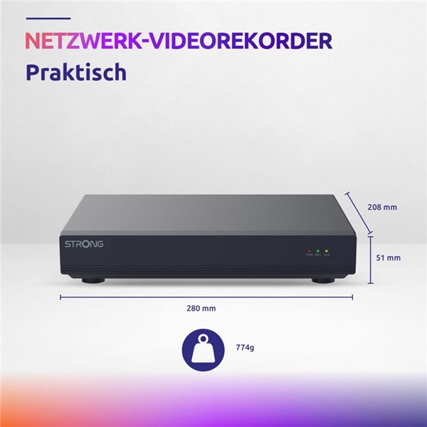 Strong NVR1120-8P Netzwerk Video Recorder