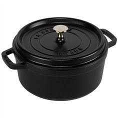 Staub La Cocotte 24cm rotondo, nero, ghisa