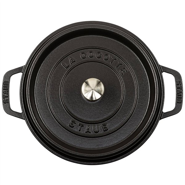 Staub La Cocotte 24cm rotondo, nero, ghisa