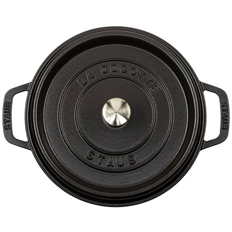 Staub La Cocotte 24cm rotondo, nero, ghisa