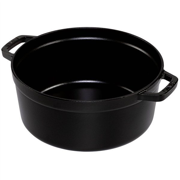 Staub casseruola BLK 26cm i rotonda nero
