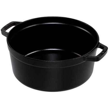 Staub casseruola BLK 26cm i rotonda nero