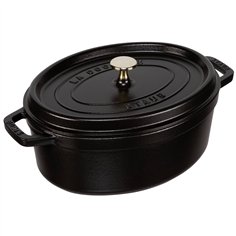 Staub casseruola BLK 29cm i ovale nero