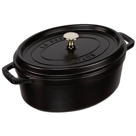 Staub casseruola BLK 29cm i ovale nero