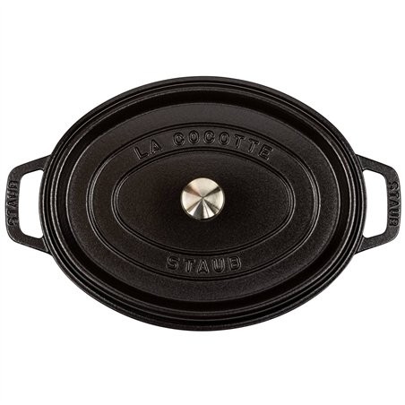 Staub casseruola BLK 29cm i ovale nero