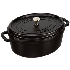 Staub casseruola BLK 31cm i ovale nero