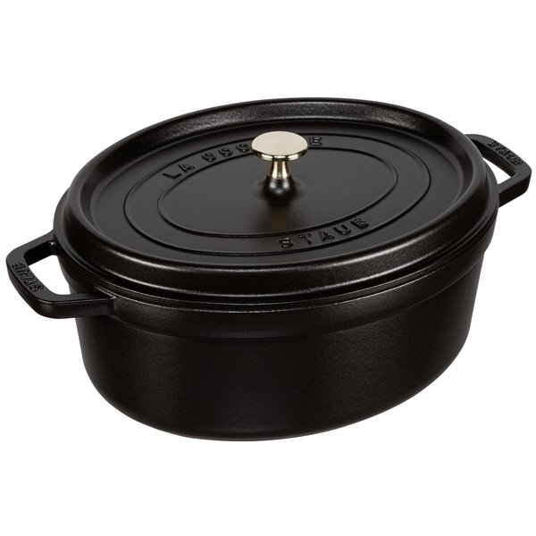 Staub casseruola BLK 31cm i ovale nero