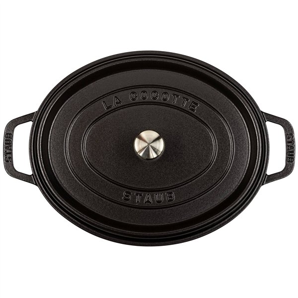 Staub casseruola BLK 31cm i ovale nero