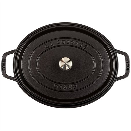 Staub casseruola BLK 31cm i ovale nero