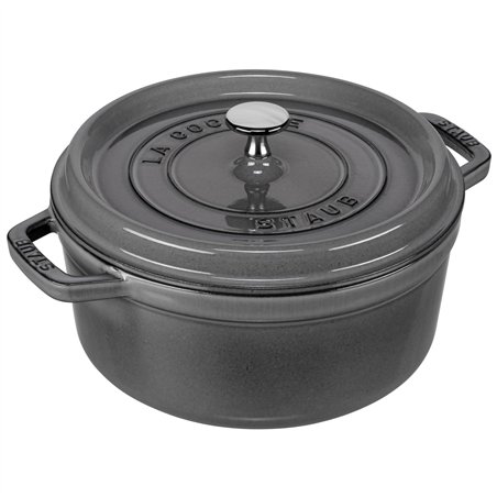 Staub casseruola G-GY 24cm i rotonda grigio