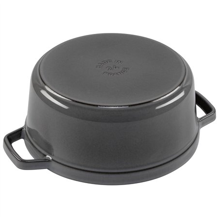 Staub casseruola G-GY 24cm i rotonda grigio