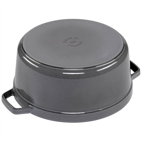 Staub casseruola G-GY 26cm i rotonda grigio