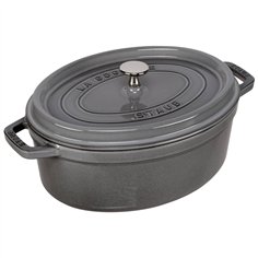 Staub casseruola G-GY 29cm i ovale grigio