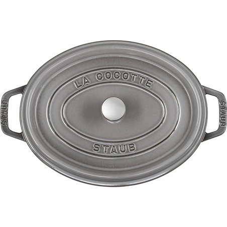 Staub casseruola G-GY 29cm i ovale grigio