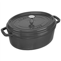 Staub casseruola G-GY 31cm i ovale grigio