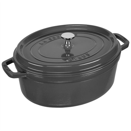 Staub casseruola G-GY 31cm i ovale grigio