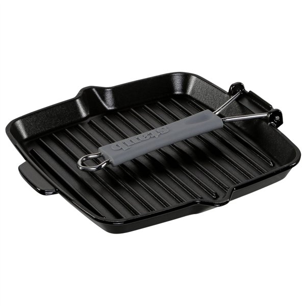 Staub bistecchiera induzione quadrato 24x24cm nero