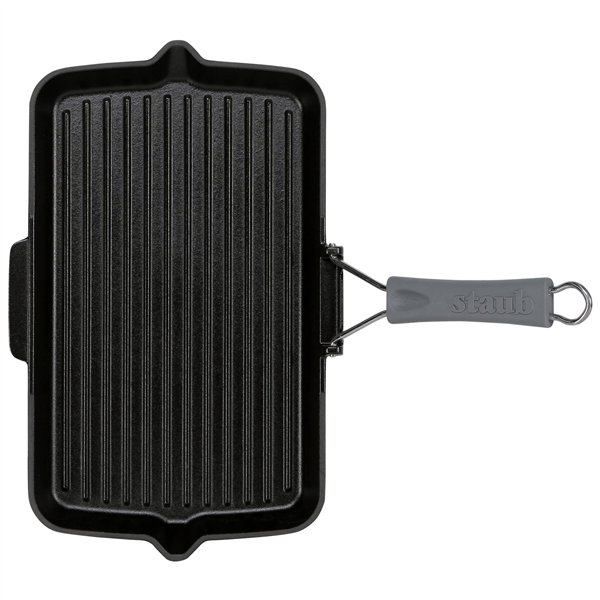 Staub bistecchiera induzione rettangolare 34x21cm nero