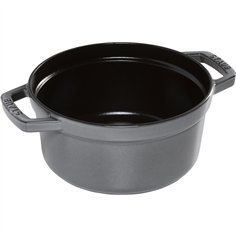 Staub La Cocotte 20cm roton. grigio, ghisa 2