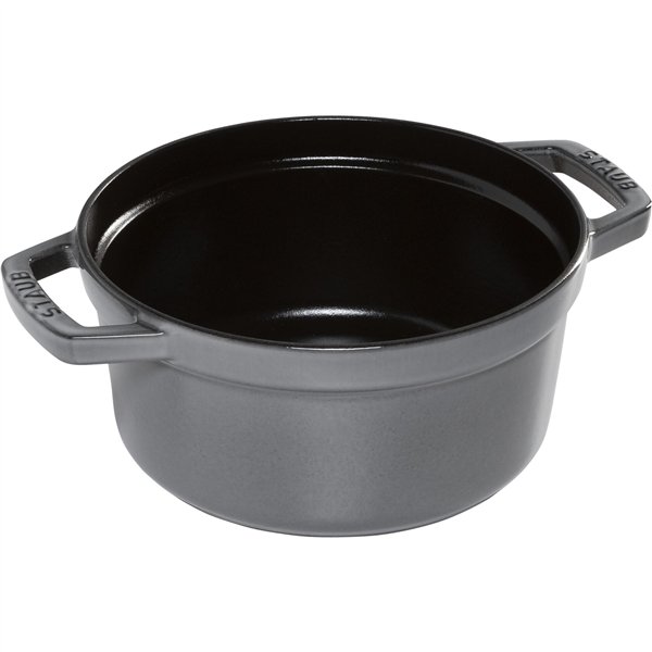 Staub La Cocotte 20cm roton. grigio, ghisa