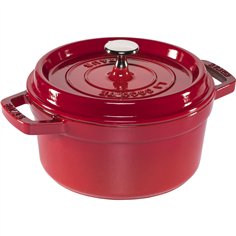 Staub La Cocotte 20cm roton. rosso, ghisa