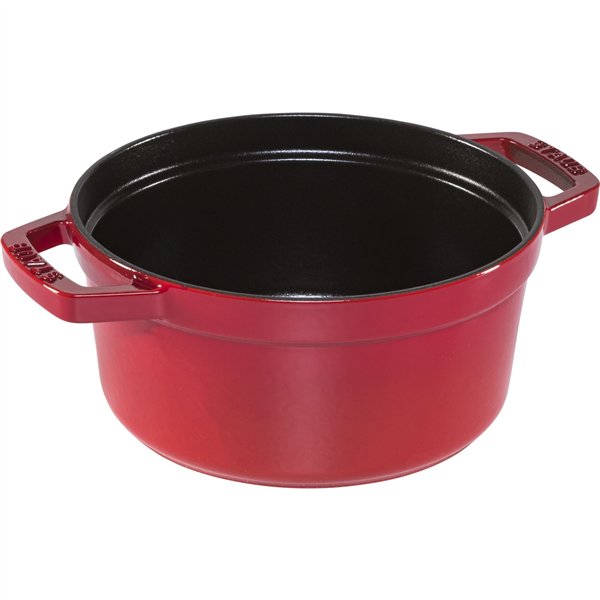 Staub La Cocotte 20cm roton. rosso, ghisa