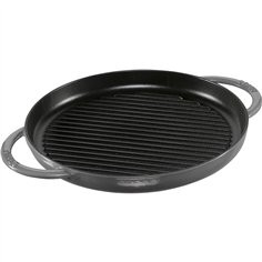 Staub bistecchiera induzione roton. 30cm grigio grafite