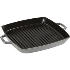 Staub bistecchiera induzione quadrata 33cm grigio grafite