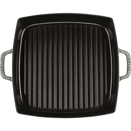 Staub bistecchiera induzione quadrata 33cm grigio grafite