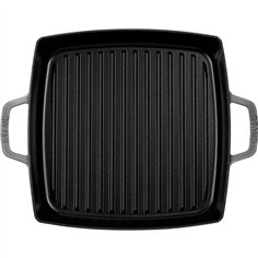 Staub bistecchiera induzione quadrato 28cm grigio grafite 2