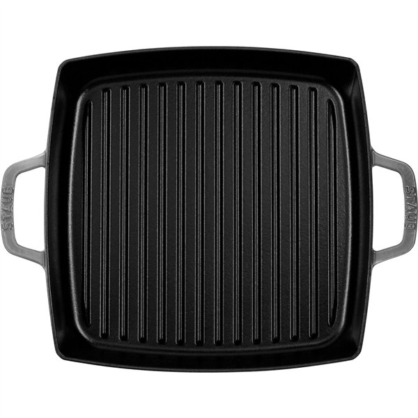 Staub bistecchiera induzione quadrato 28cm grigio grafite