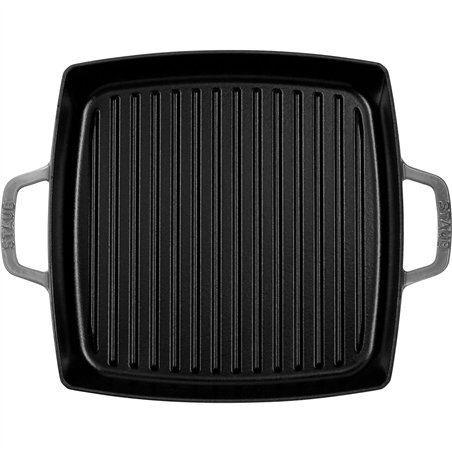 Staub bistecchiera induzione quadrato 28cm grigio grafite