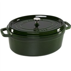 Staub La Cocotte 33cm ovale, verde basilico, ghisa